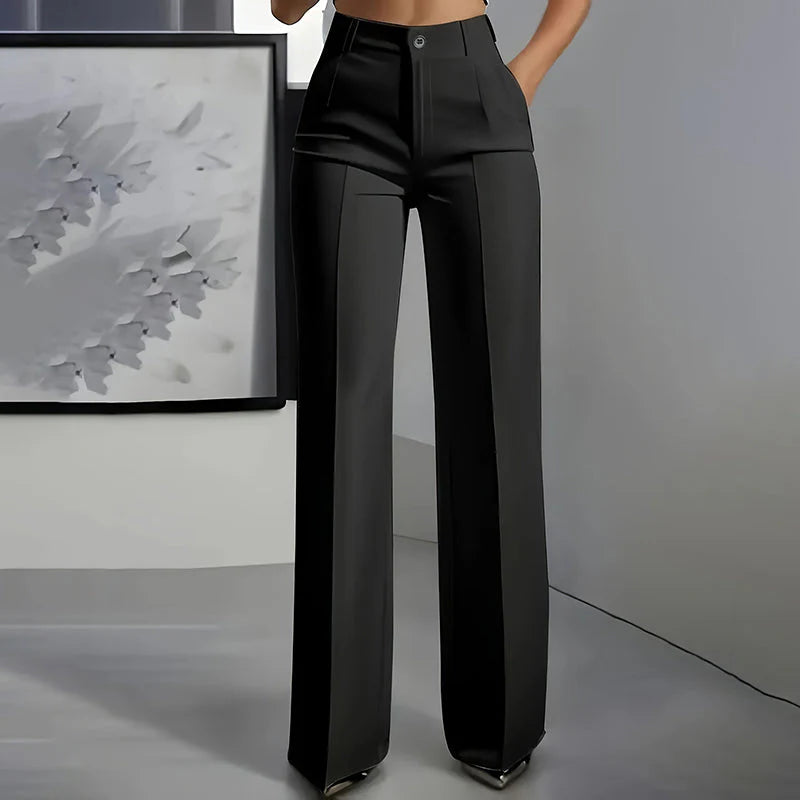 Pantalones de vestir de cintura alta para mujer ALBI - foto principal