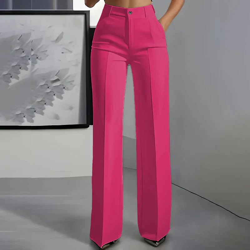 Pantalones de vestir de cintura alta para mujer ALBI - vista de conjunto