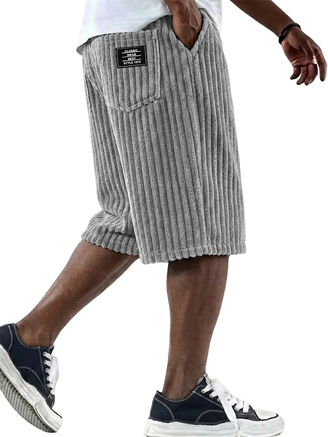 Pantalones cortos de pana con detalles bordados ALBI - imagen 11