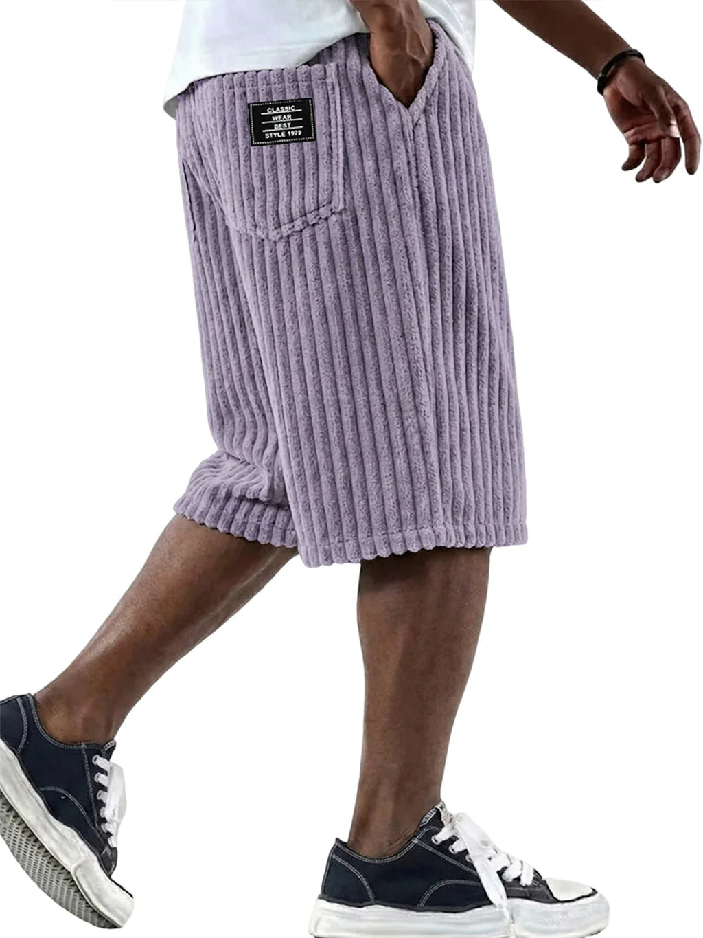 Pantalones cortos de pana con detalles bordados ALBI - imagen 12