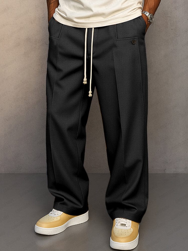 Pantalones de chándal modernos de corte recto ALBI - imagen 12