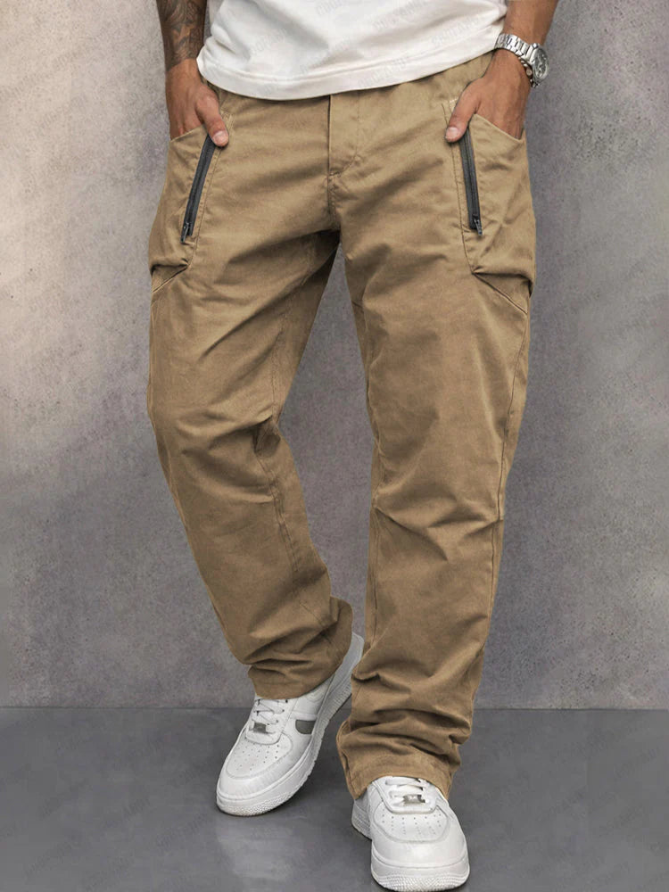 Cómodos pantalones cargo de algodón ALBI - Pantalones tipo cargo - imagen 8