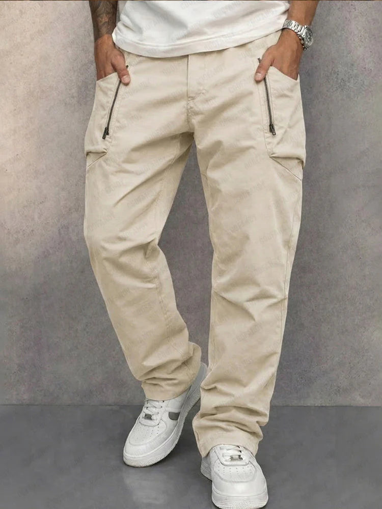 Cómodos pantalones cargo de algodón ALBI - Pantalones tipo cargo - imagen 9