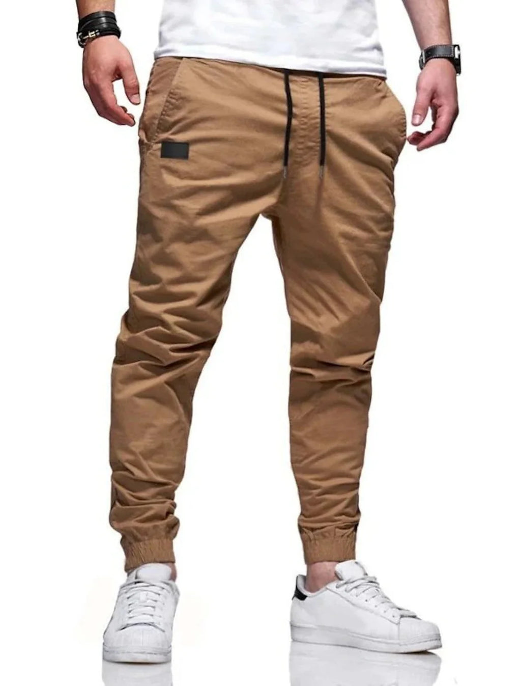 Pantalones casuales rectos con tejido elástico ALBI - imagen 11