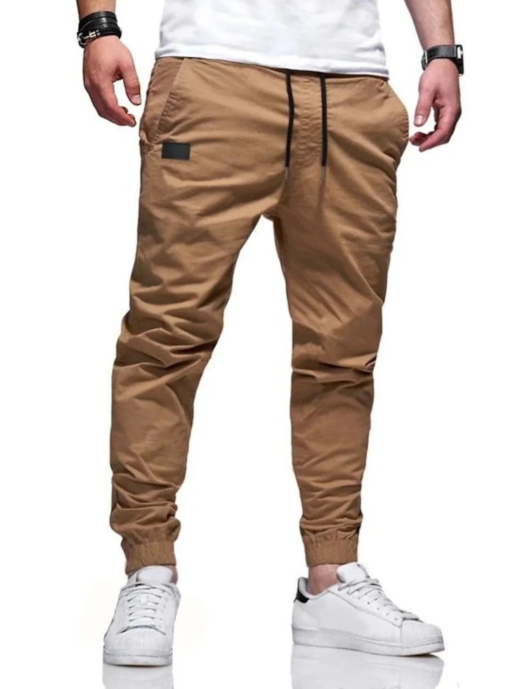 Pantalones casuales rectos con tejido elástico ALBI - imagen 11