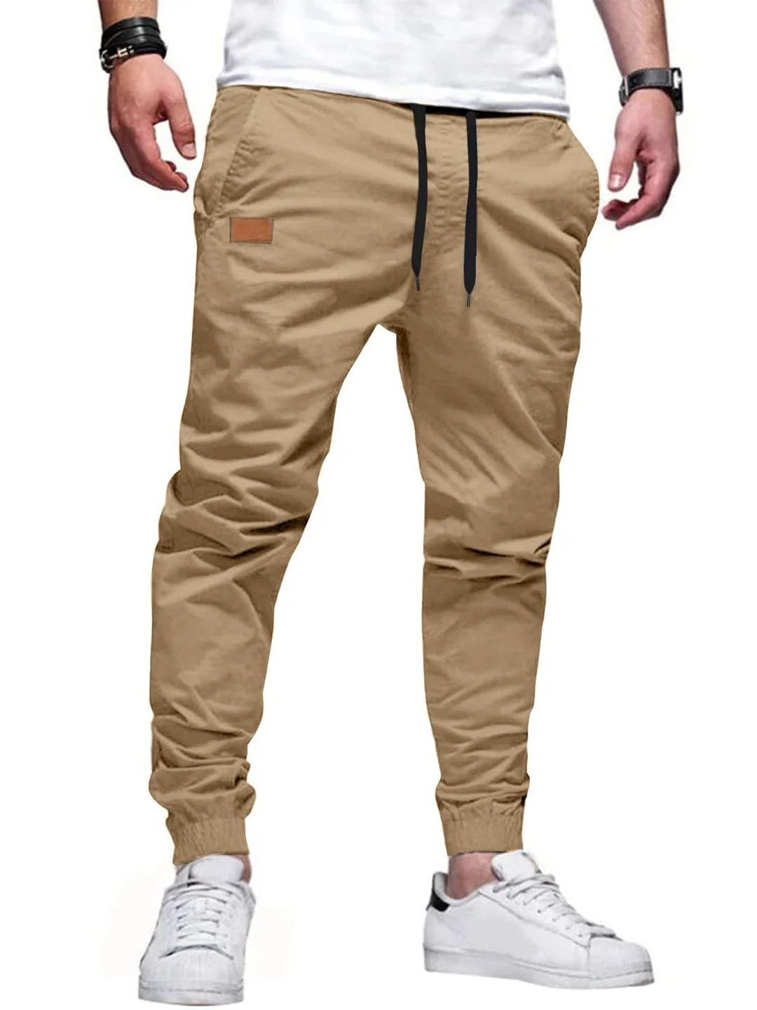 Pantalones casuales rectos con tejido elástico ALBI - imagen 12