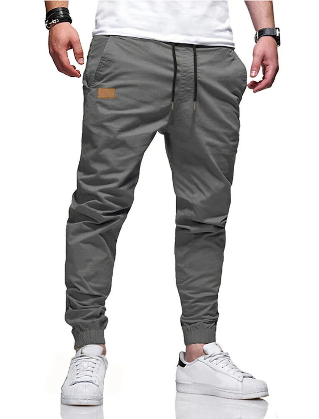 Pantalones casuales rectos con tejido elástico ALBI - imagen 13