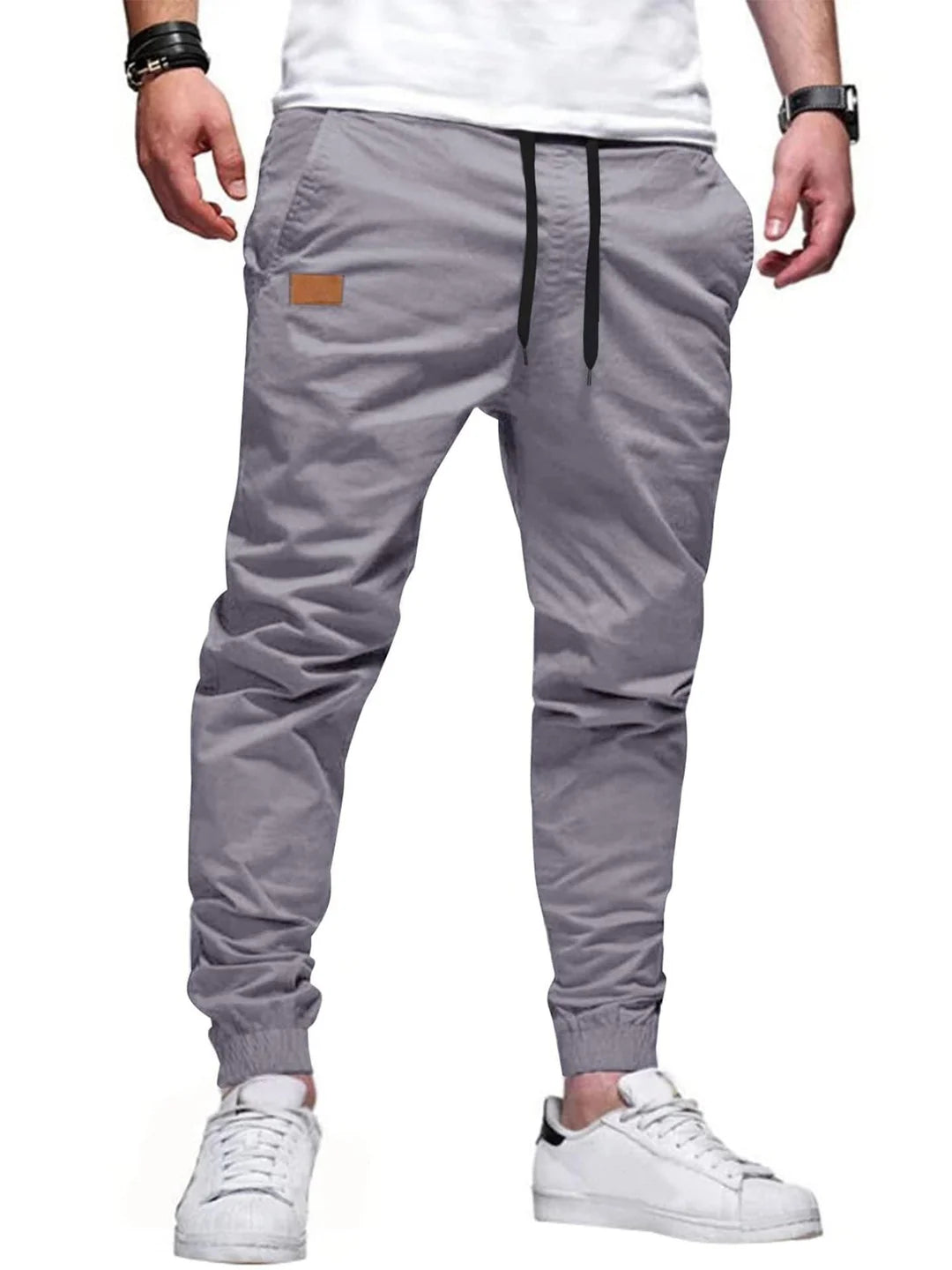 Pantalones casuales rectos con tejido elástico ALBI - imagen 14