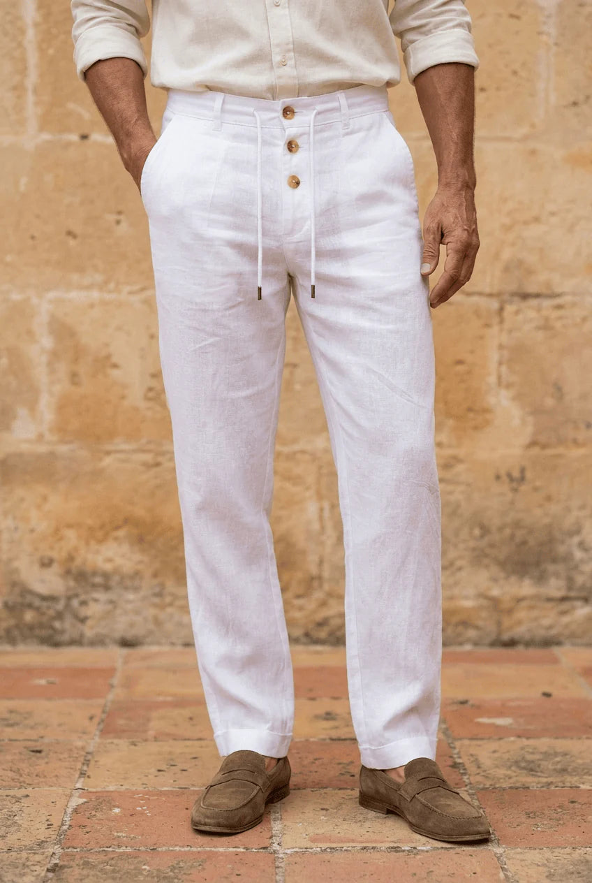 Pantalones de Lino para Hombre ALBI - vista de conjunto