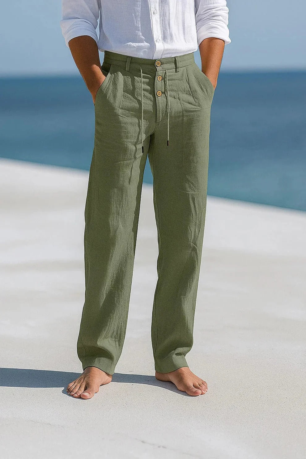 Pantalones de Lino para Hombre ALBI - imagen 12