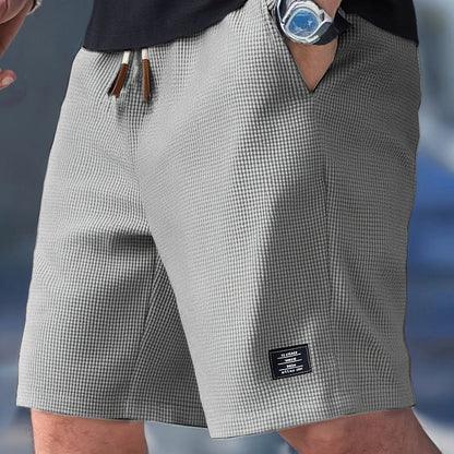 ALBI | Pantalones cortos para hombre | Cómodos pantalones cortos de verano con cintura elástica | 1+1 GRATIS