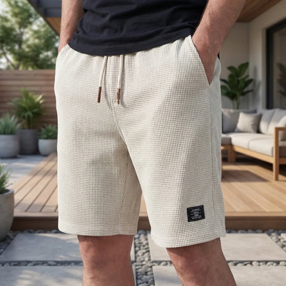 ALBI | Pantalones cortos para hombre | Cómodos pantalones cortos de verano con cintura elástica | 1+1 GRATIS