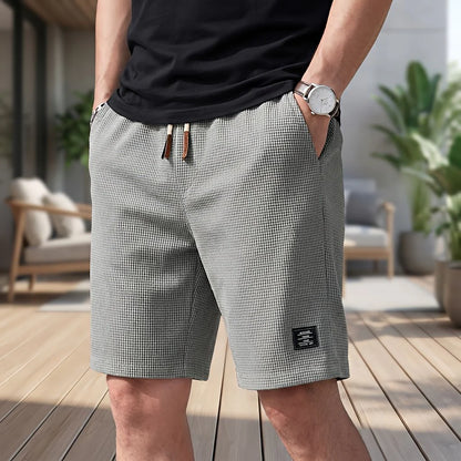 ALBI | Pantalones cortos para hombre | Cómodos pantalones cortos de verano con cintura elástica | 1+1 GRATIS