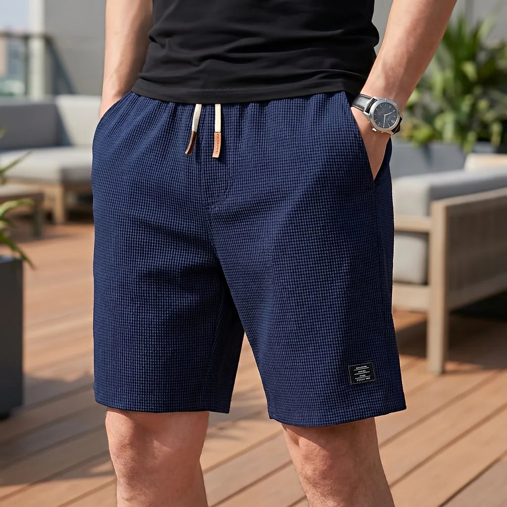 ALBI | Pantalones cortos para hombre | Cómodos pantalones cortos de verano con cintura elástica | 1+1 GRATIS