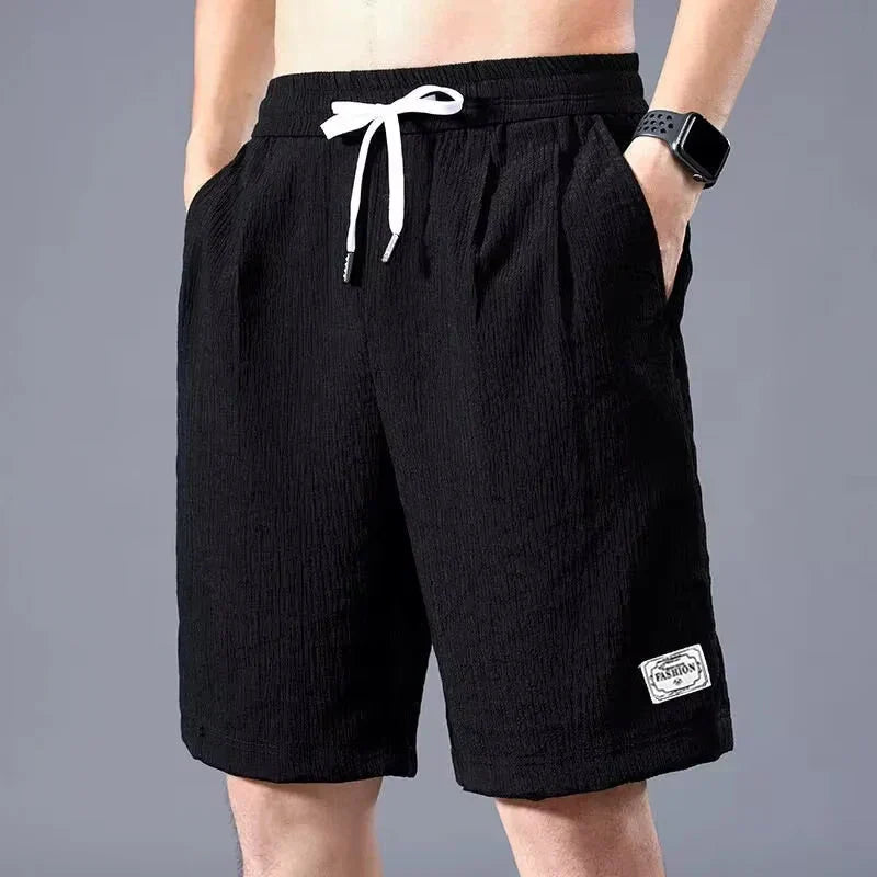 Pantalones cortos deportivos transpirables de seda de hielo ALBI - vista de conjunto