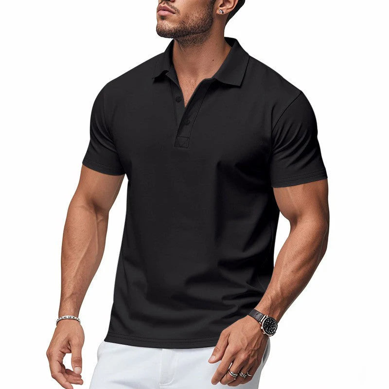 Polo informal para hombre ALBI - Polos - puesto en modelo