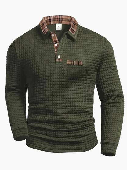 ALBI | Polo de manga larga con diseño acolchado