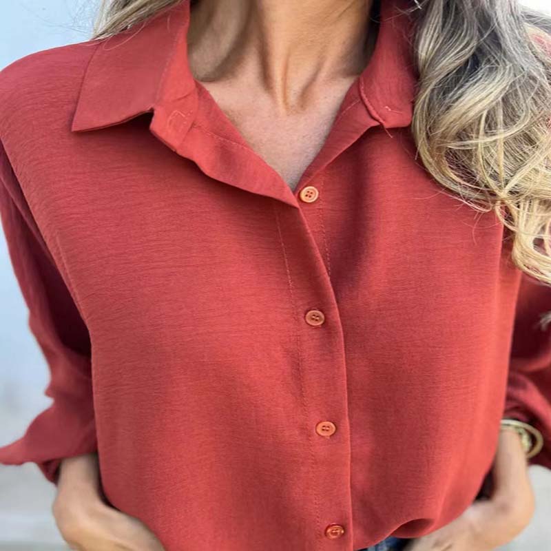 Elegante blusa de mujer con cierre de botones ALBI - Blusas - imagen 8