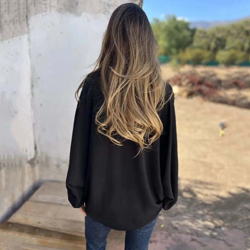 Elegante blusa de mujer con cierre de botones ALBI - Blusas - imagen 9