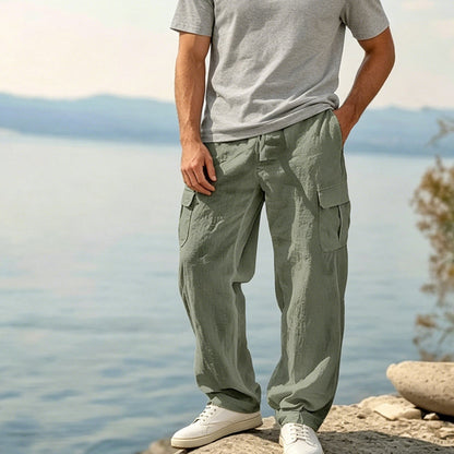 ALBI | Pantalones cargo ligeros de algodón