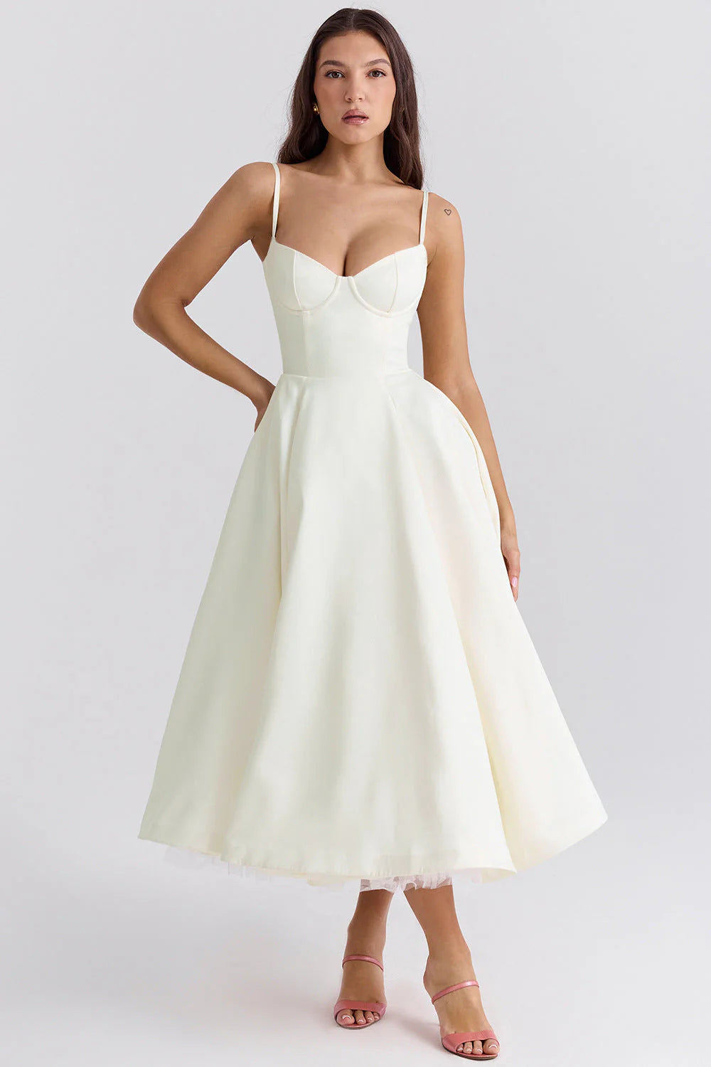 Vestido midi romántico de verano ALBI - Vestidos - imagen 11