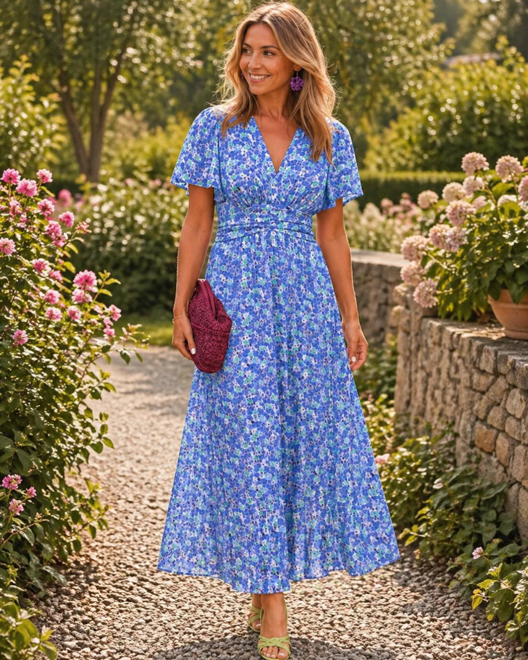Vestido de verano de corte fluido ALBI - Vestidos - vista trasera