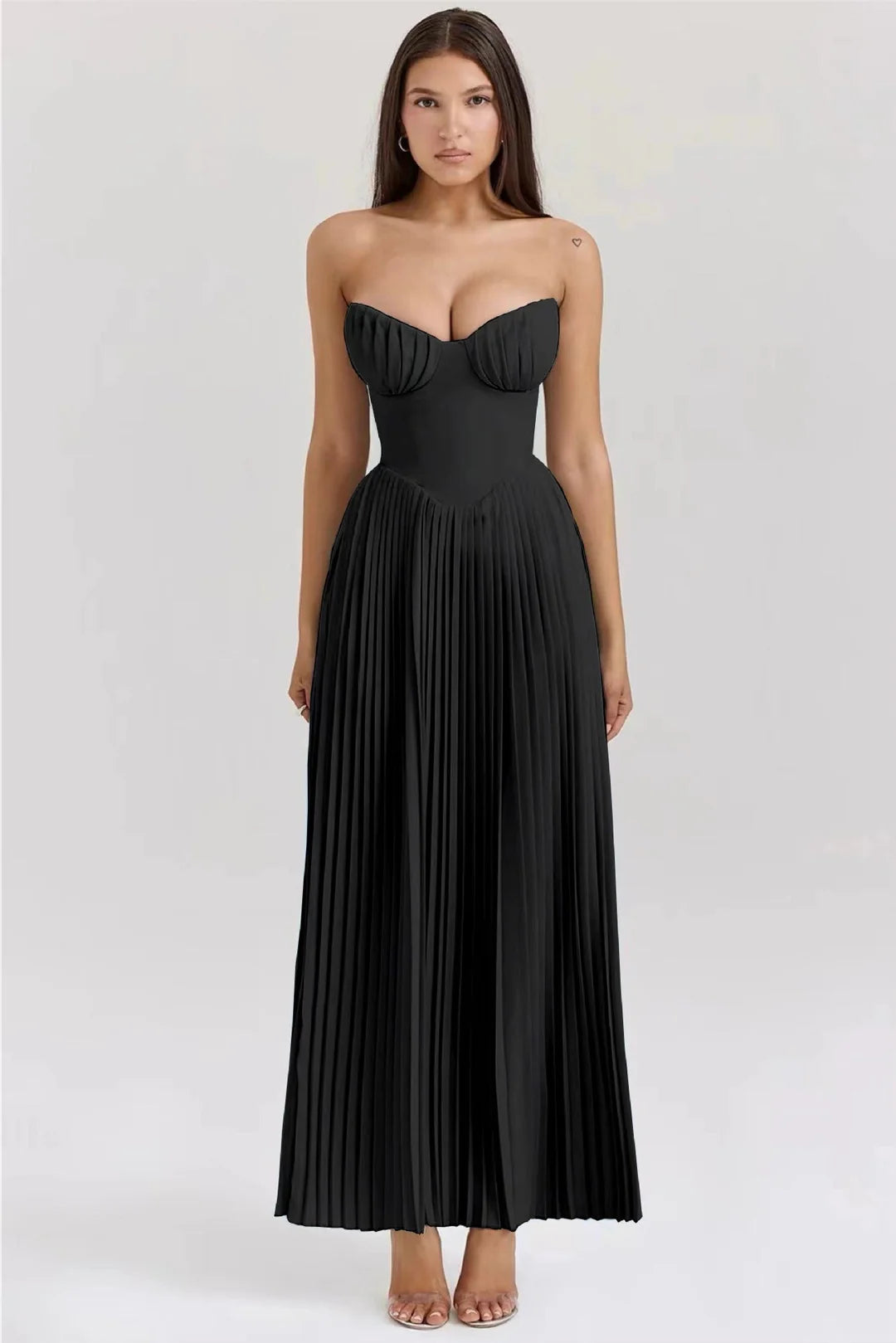 Lujoso vestido largo con una caída suave ALBI - Vestidos - imagen 14