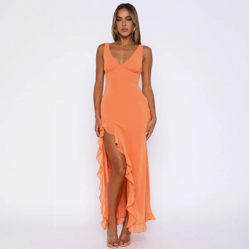 Vestido veraniego con apertura ALBI - Vestidos - vista de conjunto