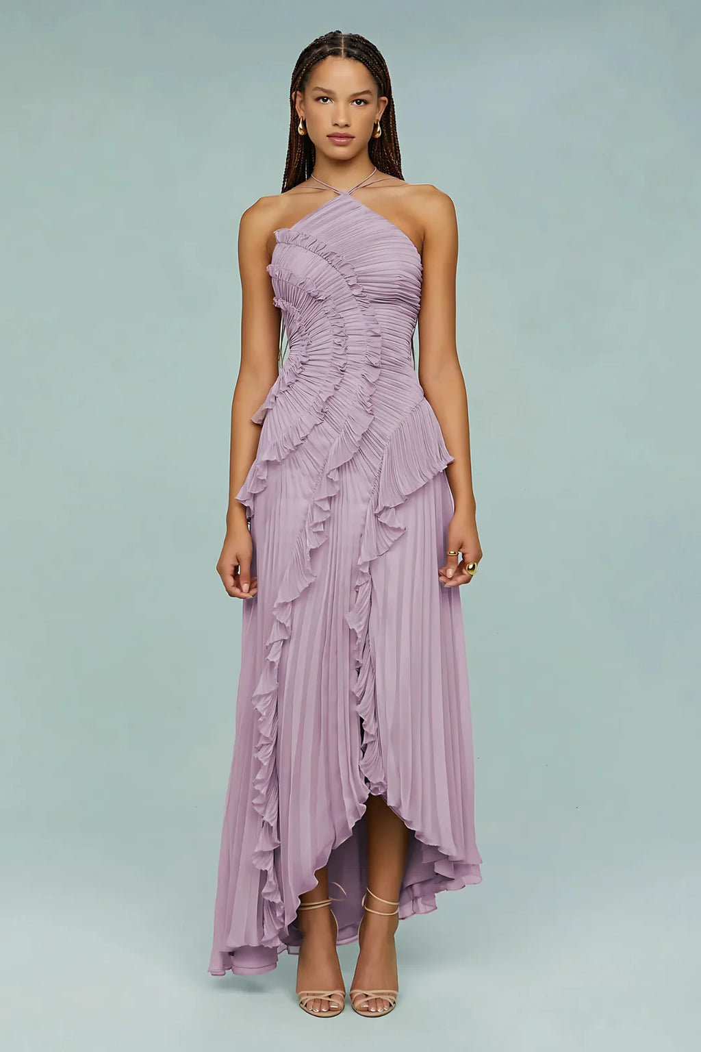 Vestido con volantes en espiral ALBI - Vestidos - imagen 17