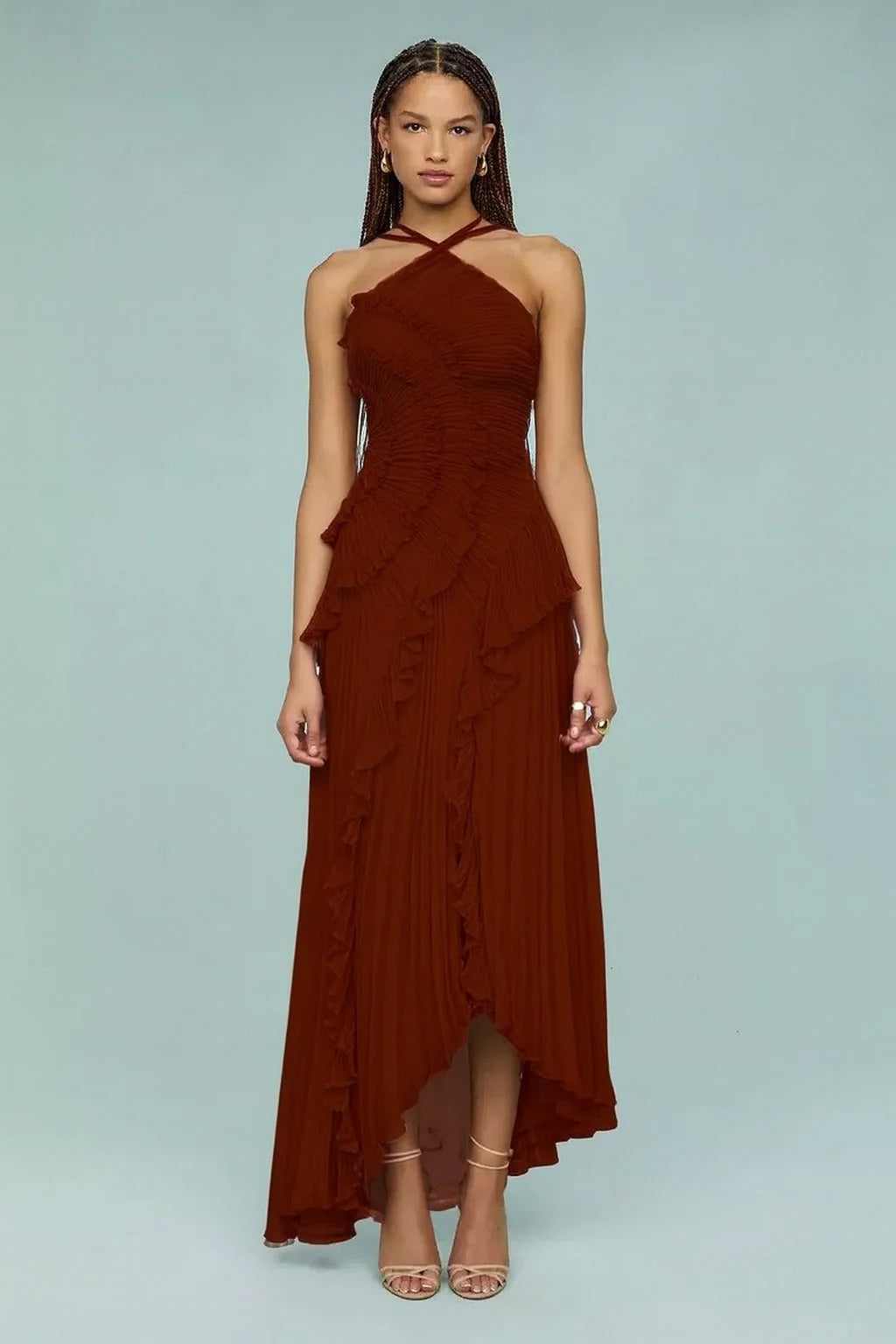 Vestido con volantes en espiral ALBI - Vestidos - imagen 20