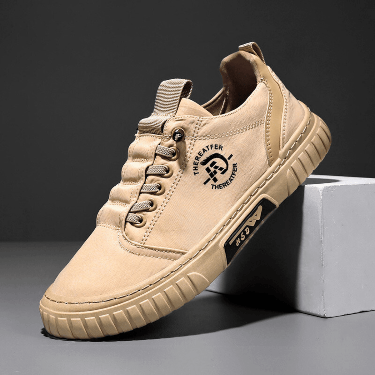 Zapatillas urbanas informales ALBI - color camel - foto principal