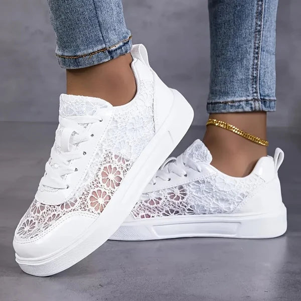 Camille | Elegantes zapatillas con cordones ALBI - vista trasera