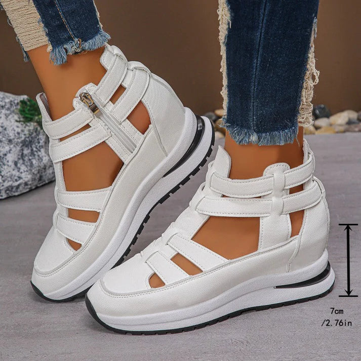 Cuñas cómodas y ligeras con cremallera lateral ALBI - Sandalias - vista de conjunto